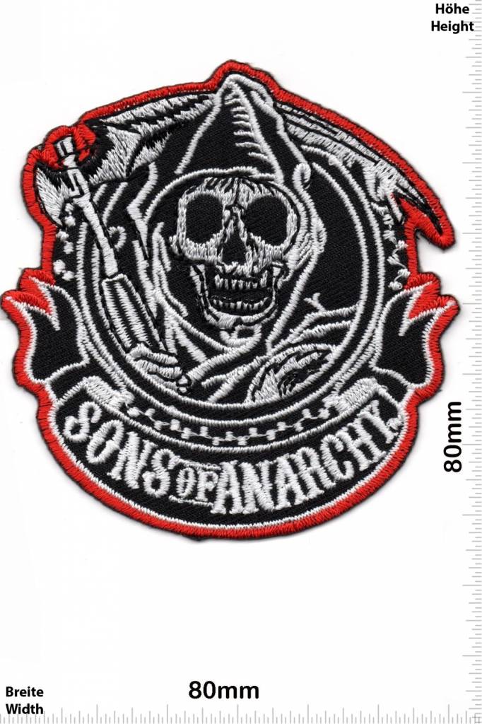 Sons of Anarchy - Patch - Back Patches - Patch Keychains Stickers -   - Biggest Patch Shop worldwide