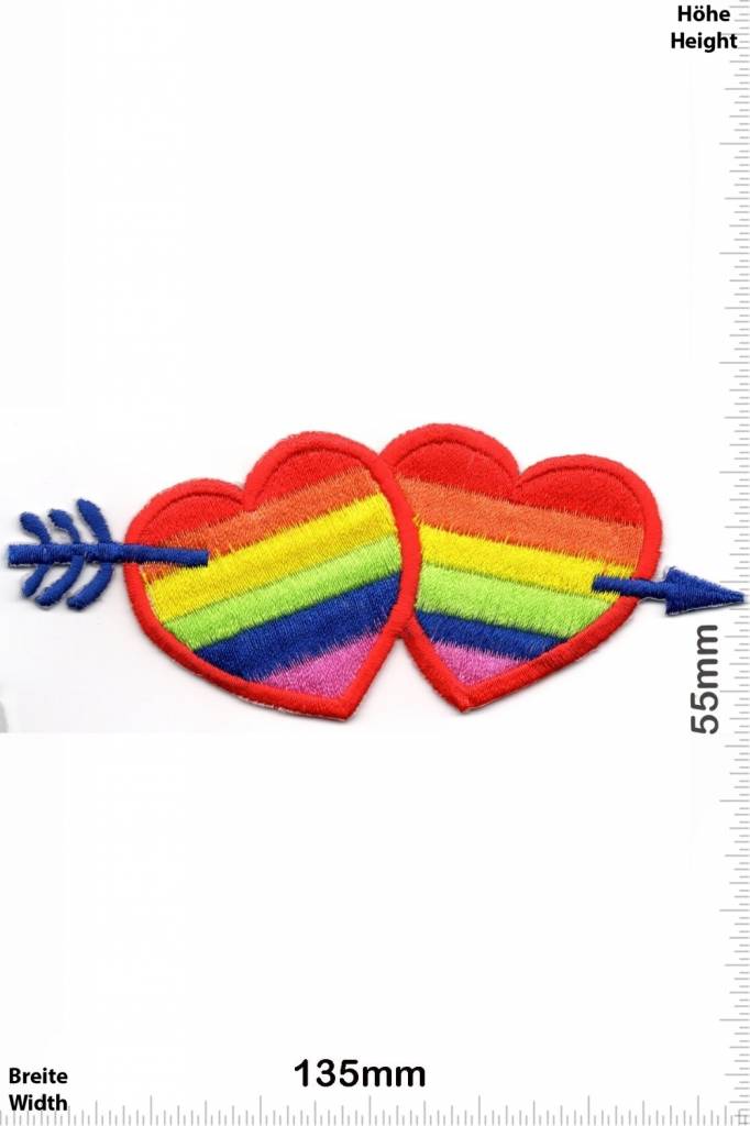 Herz 2 Hearts - 2 Herzen - Regenbogen