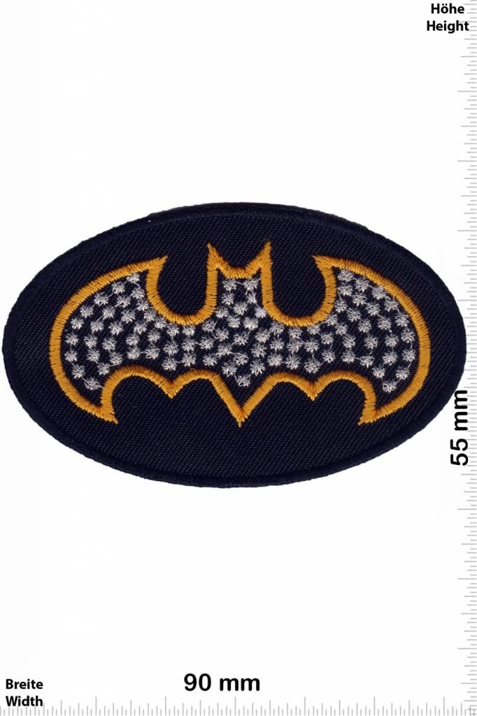 Batman Patch -Batman - gold - silber -