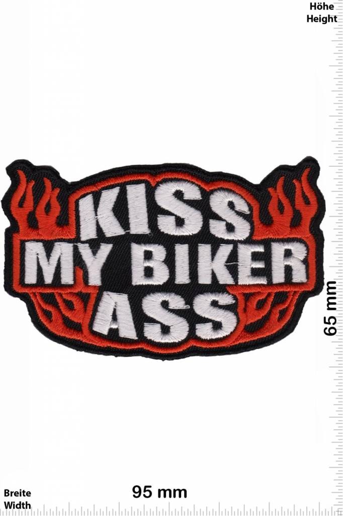 Kiss My Biker Ass Patch