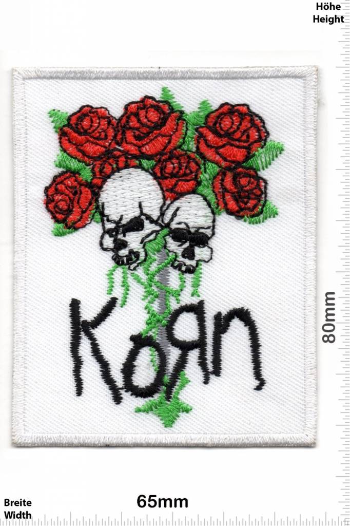 Korn Korn - roses - skull - Totenkopf