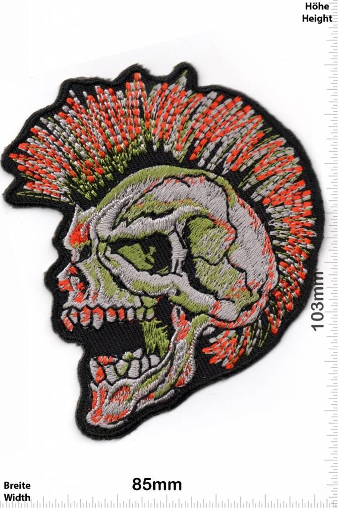 Totenkopf Punk - Punker Skull - Irokese - HQ