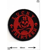 Lucky 13 Lucky Thirteen - 13 -   Skull - red