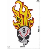 Totenkopf Skull -   8 - eight - flame -