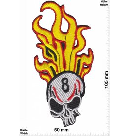 Totenkopf Skull -   8 - eight - flame -