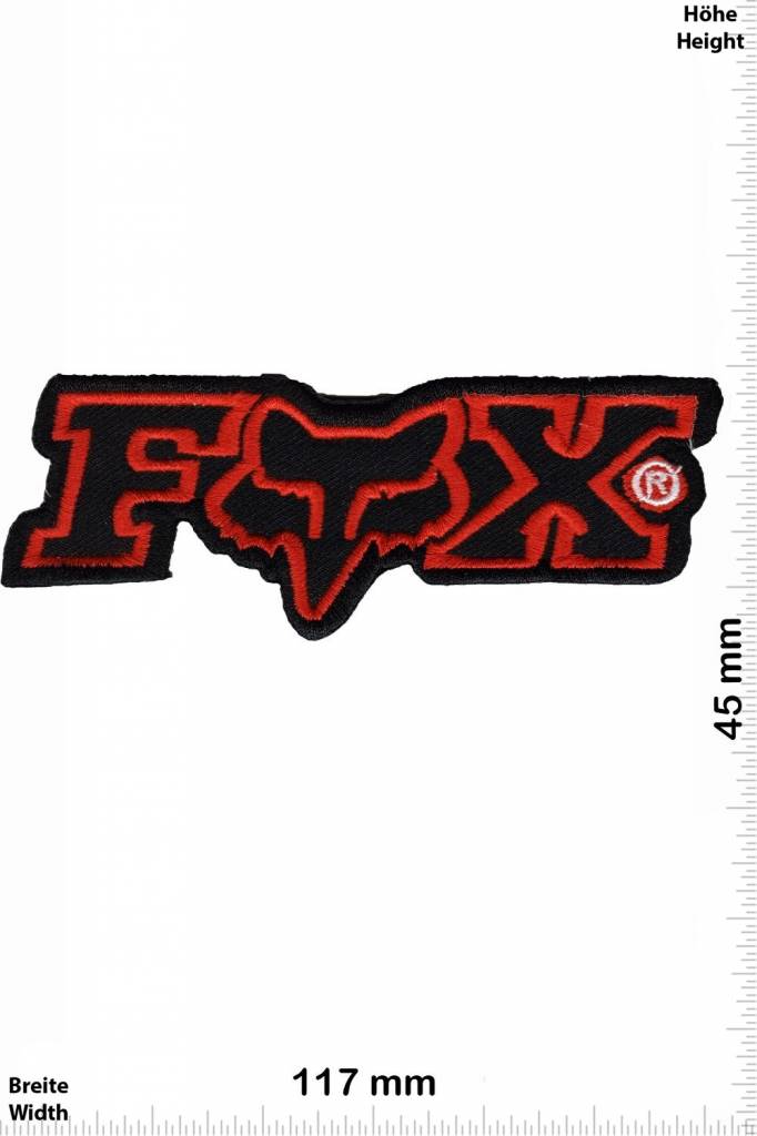 Fox FOX - red black - BIG  -