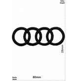 Audi Audi - Ringe schwarz -  sehr filigran und aufwendig in der Herstellung - HQ