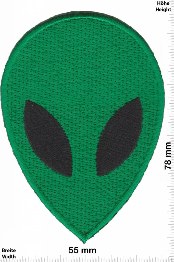 Alien grün Alien - Head - Mask - Kopf - grün -