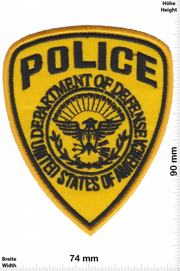 Police Police - Department of Defense   - gelb  - USA Police