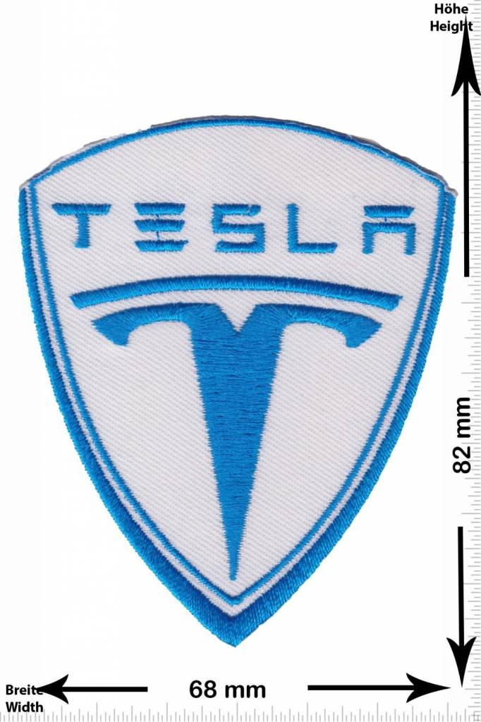 Tesla - Patch - Aufnäher - Aufnäher Shop / Patch - Shop - größter ...