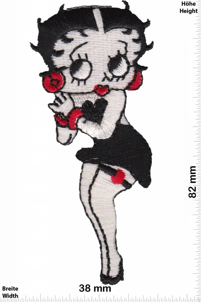 Betty Boop Betty Boop - 2- schwarz - schwarz -  Talkartoon - Cartoon Rockabilly - Retro -