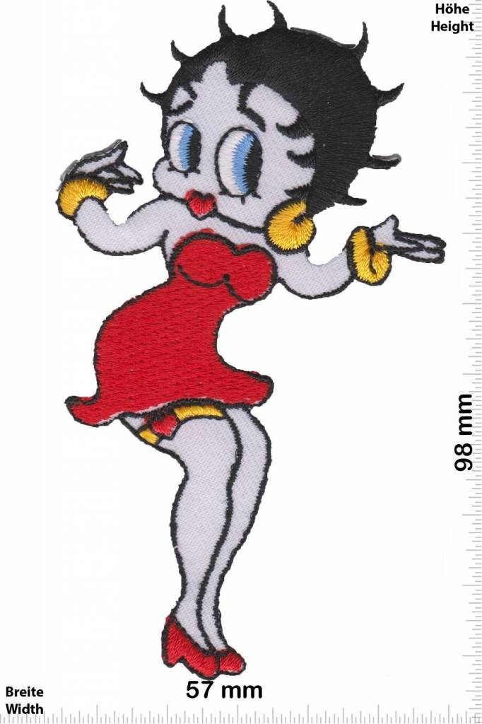 Betty Boop - Patch - Back Patches - Patch Keychains Stickers