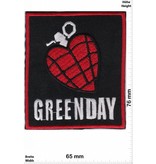 Green Day Greenday - Heartbomb - black- red