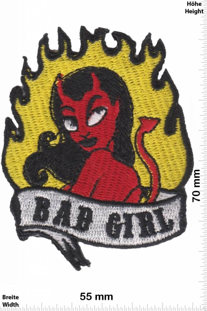 Bad Girl Bad Girl - devil -  Biker Oldschool - Rockabilly