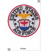 U.S. Air Force United States Air Force  - weiss - rund - USA Army