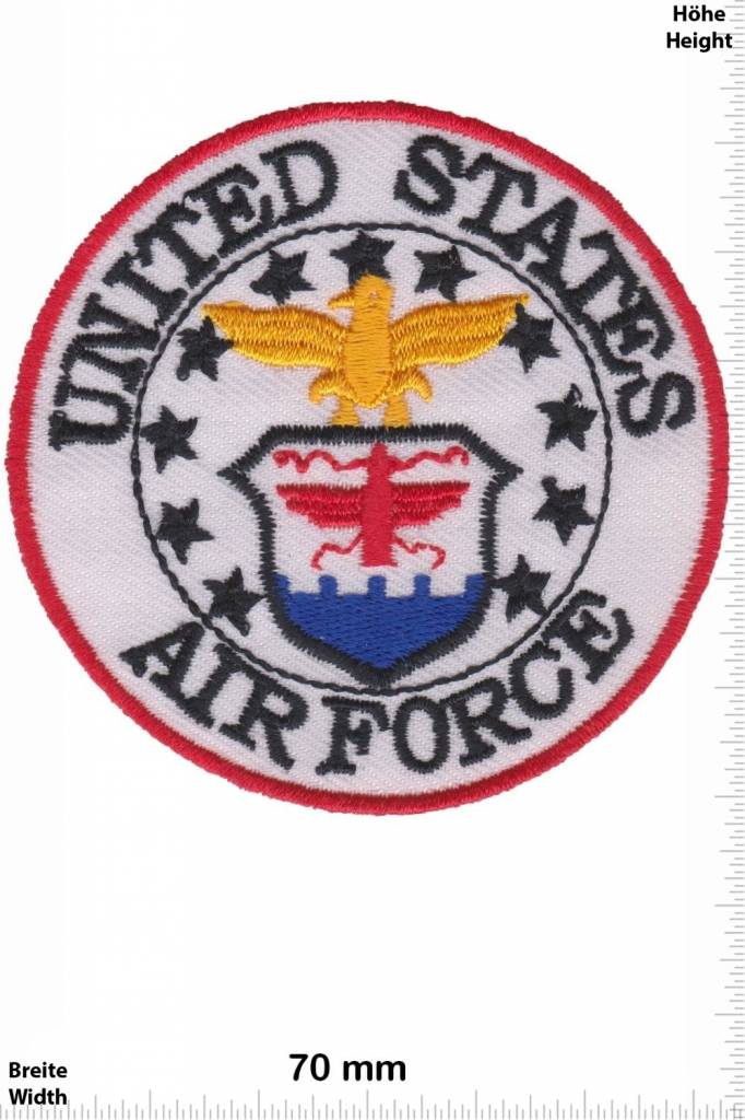 U.S. Air Force United States Air Force  - weiss - rund - USA Army