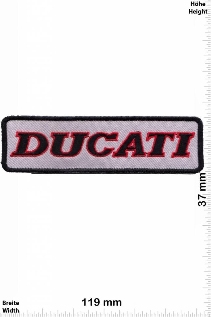 Ducati Ducati - logo - black - Patch Portachiavi Adesivi -  -  Il più grande Patch Negozio in tutto il mondo