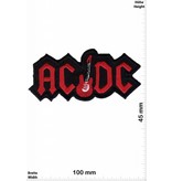 AC DC ACDC - AC DC - with guitar - rot