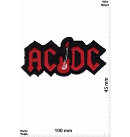 AC DC ACDC - AC DC - with guitar - red