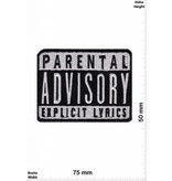 Parental Advisory Parental Advisory Explicit LYRICS - black   - small  -