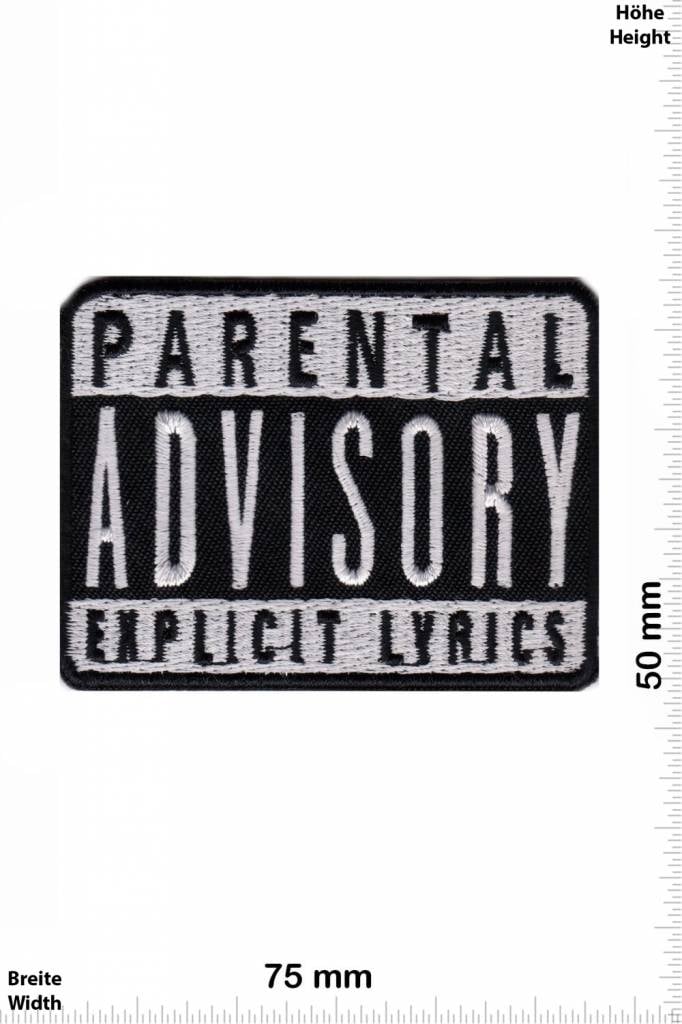 Parental Advisory Parental Advisory Explicit LYRICS  - schwarz - klein