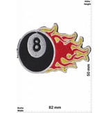 8 Ball 8 Ball flame -  black 8 -  Billiard ball with flames