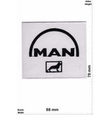 MAN MAN  - white  black - Logo