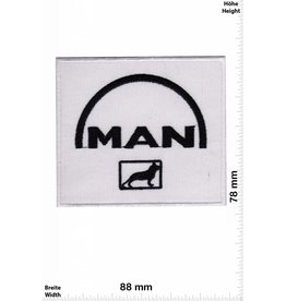 MAN MAN  - weiss  schwarz - Logo