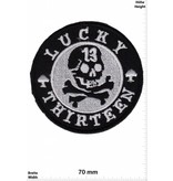 Lucky 13 Lucky Thirteen - 13  - Skull - black