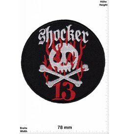 Lucky 13 Shocker 13 - Totenkopf - Skull - rund