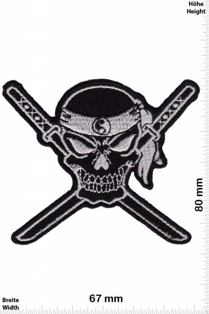 Nija Ninja -  Skull - black