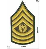 Sergant Command Sergeant Major - 3 Streifen - gold - BIG - mit Lorbeerkranz