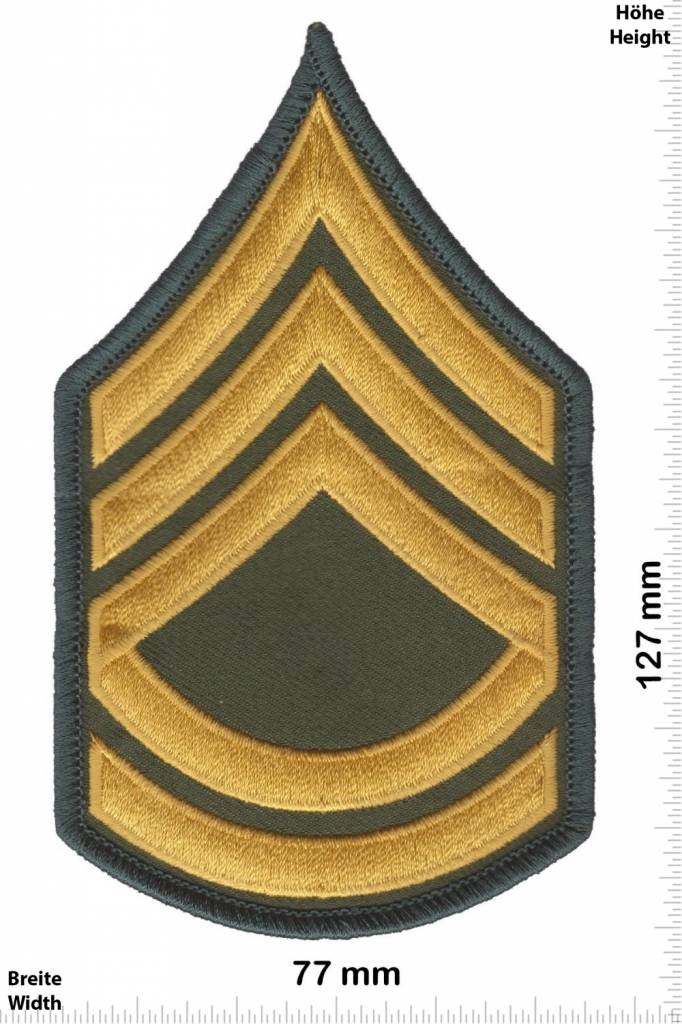 Sergant Sergeant First Class - 3 Streifen - gold - BIG