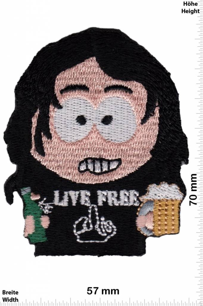 Live Free South Park Live Free - Punk Rockabilly Rocker