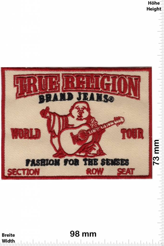 true religion jeans with patches