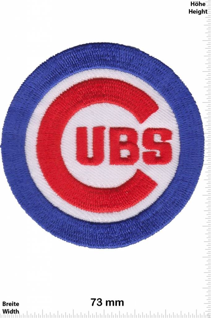 Pink Chicago Cubs Embroidered Iron on or Sew on Patches Each 