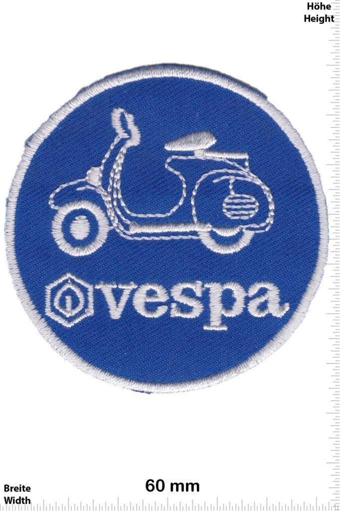 Vespa Vespa - rund  - blau - Roller - Scooter