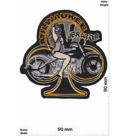 Biker Patch  - Kreuz - Milwaukee Vibrator -  Biker HQ Motorbike - Motorcycle -