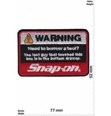 Snap-on  Snap-on Tools - WARNING - Werkzeug -- Motorsport