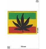 Marihuana, Marijuana Reggae Flag - Cannabis - Marihuana - Hanf - Gras - Dope - Flag