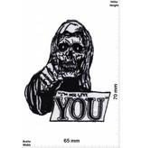 Love I not like YOU - Skull - Totenkopf -  Fun Biker Motorcycle  Kutte -