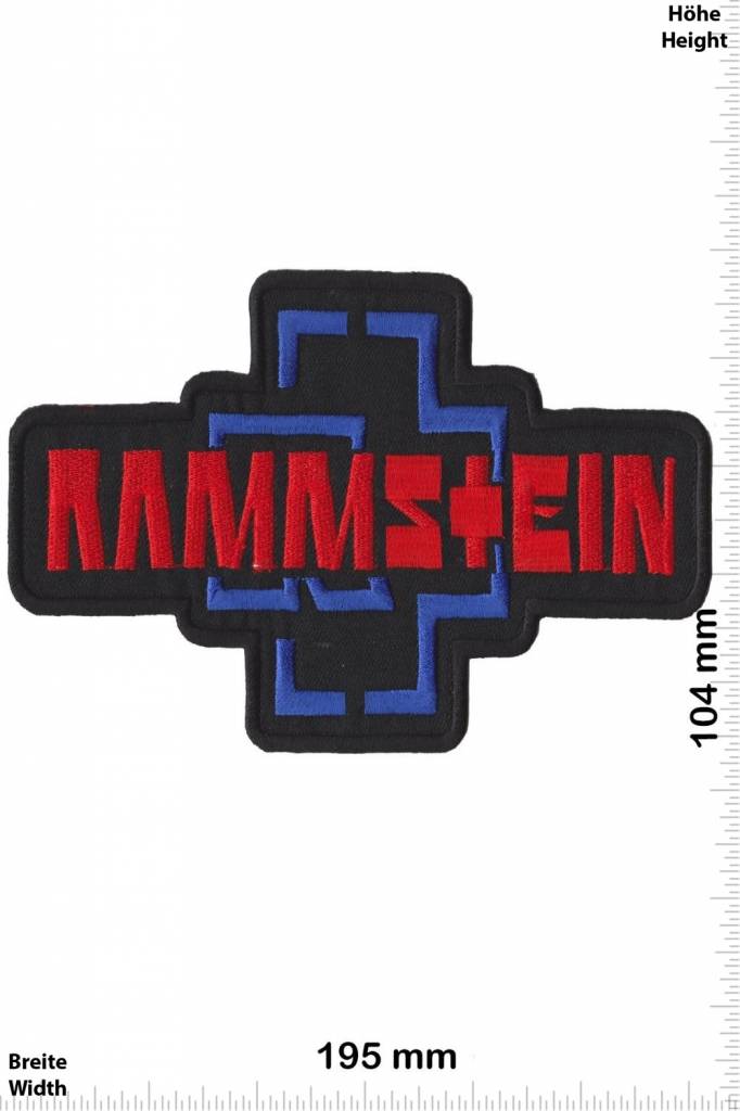 Rammstein Rammstein - big - 19 cm - rot -blau