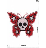 Oldschool Skull Butterfly - red