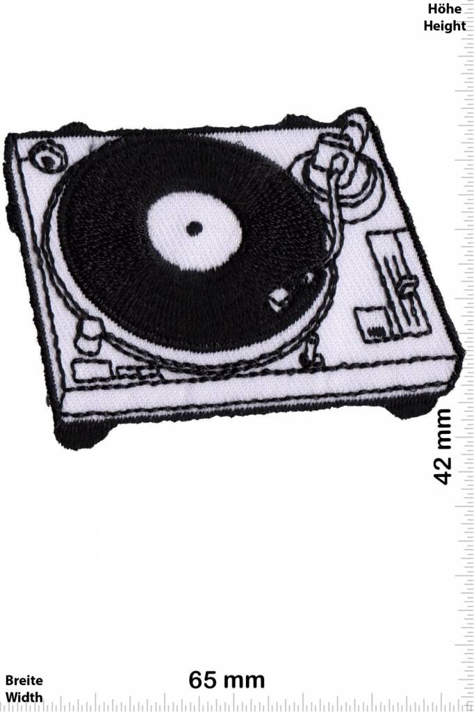 Oldschool Plattenspieler - DJ - LP  - turntable  - Oldschool Biker  - Rockabilly