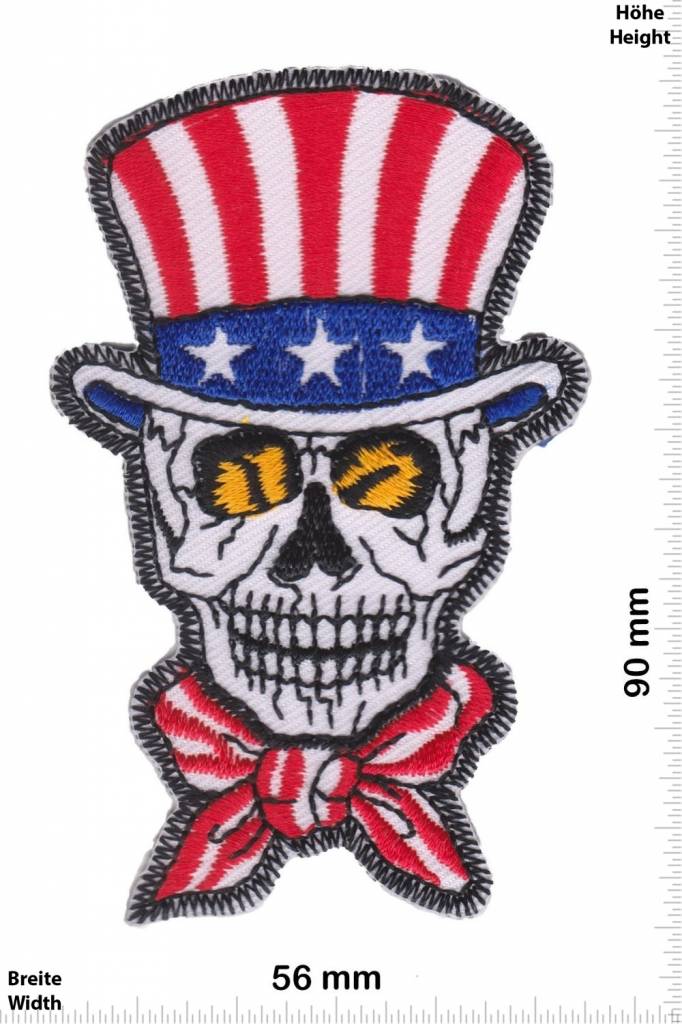 USA, USA, USA Uncle Sam Skull  - USA