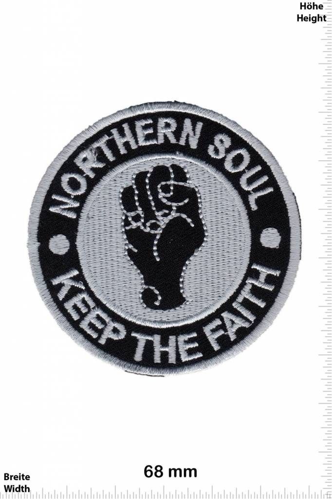 Northerm Soul Northern Soul - Keep the Faith - silber - rund