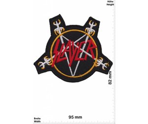 Slayer logo embroidered patch