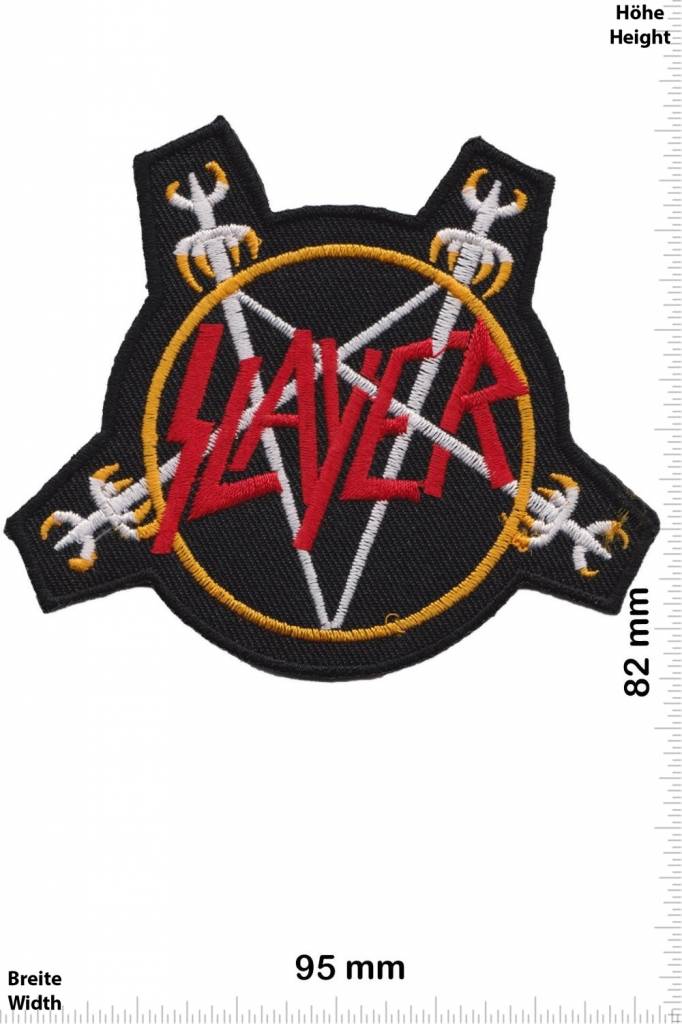 Slayer Slayer - pentagram - Thrash-Metal-Bandpatch HQ