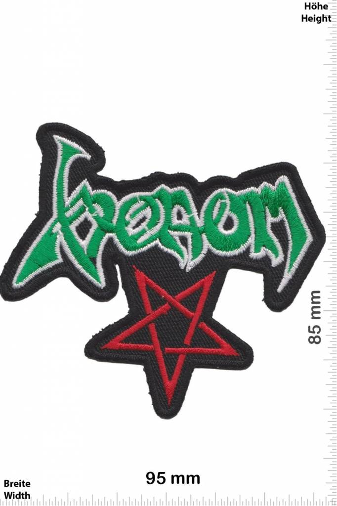 Venom Venom - Pentagram - red green  - Metal-Band- Music