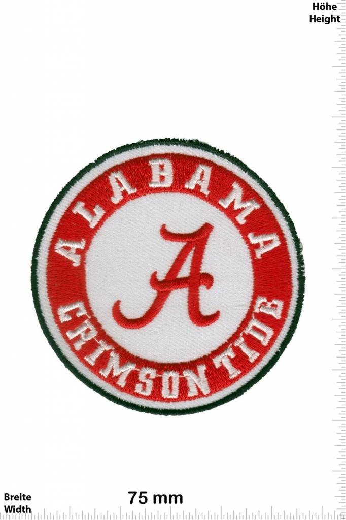 Alabama Crimson Tide - Patch - Back Patches - Patch Keychains Stickers -   - Biggest Patch Shop worldwide